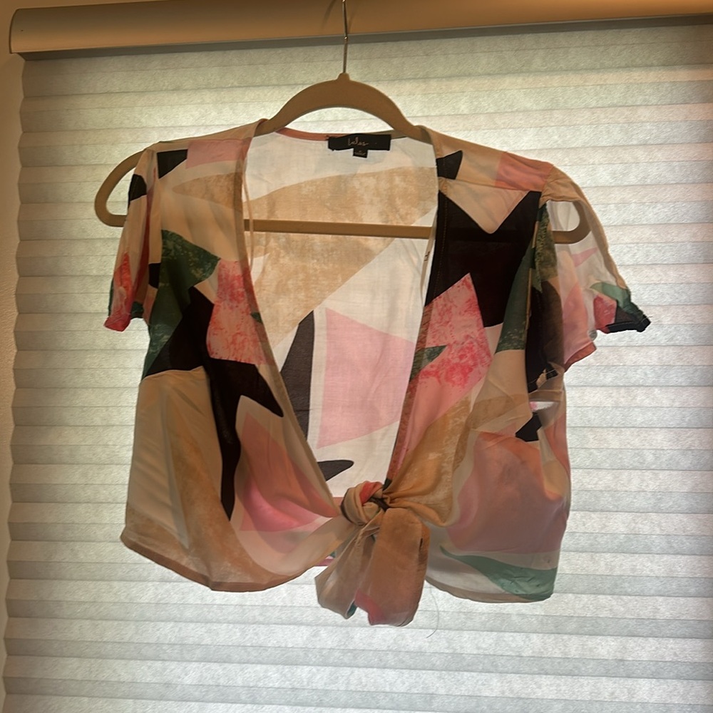 Lulu's Multicolor Geometric Maxi Dress - Picture 4 of 5